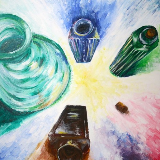 Bottle still life no. 3 Catkin Tree Studio | Bottle still life no. 3