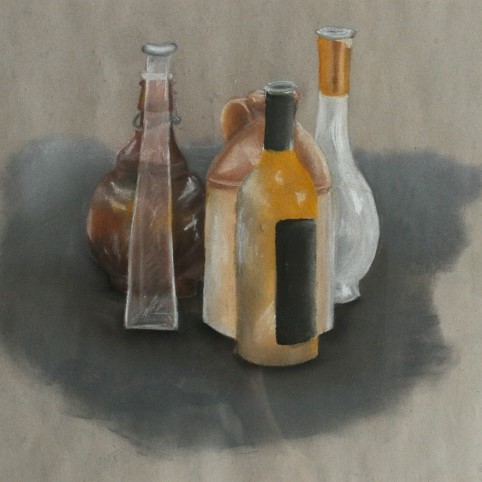 Bottle still life no. 1 Catkin Tree Studio | Bottle still life no. 1